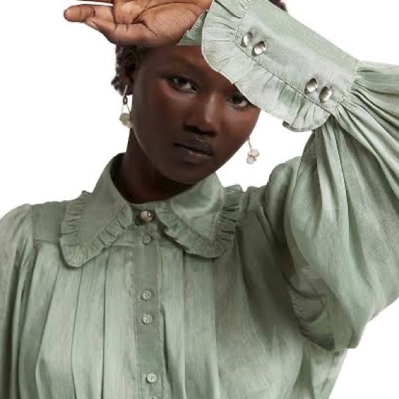 AJE Idealist Shirt • Dusty Sage • RRP $295 Tags attached NEVER WORN - Picture 7 of 10